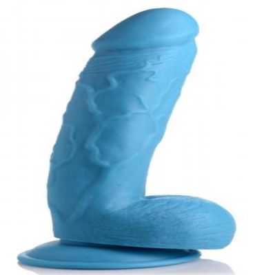 Pop Peckers Poppin Dildo 20 cm - Blauw (1ST) 1ST