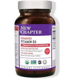 New Chapter New Chapter Gefermenteerde Vitamine D3 - 60 tabletten (60tb)
