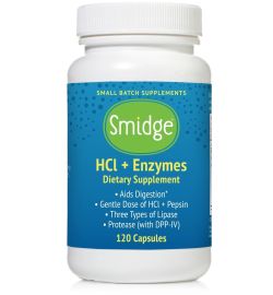 Organic Organic HCl + Enzymen - Smidge (voorheen GutZyme HCl) (120ca)