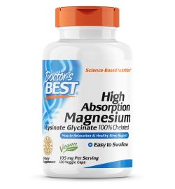 Doctors Best Doctors Best Magnesium Chelaat - Albion® (120ca)