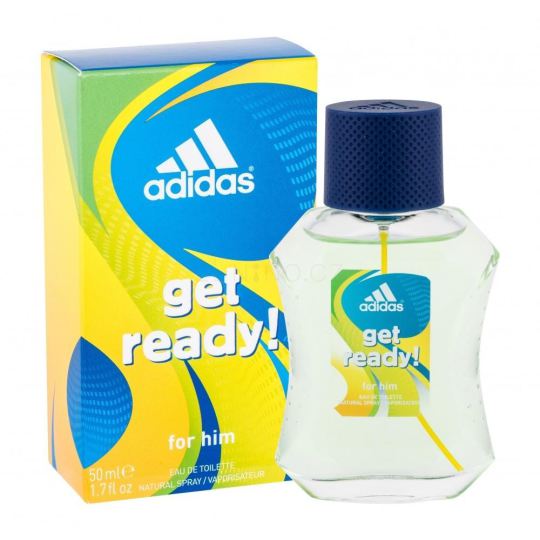 50ml Adidas Get Ready Eau De Toilette Spray Man