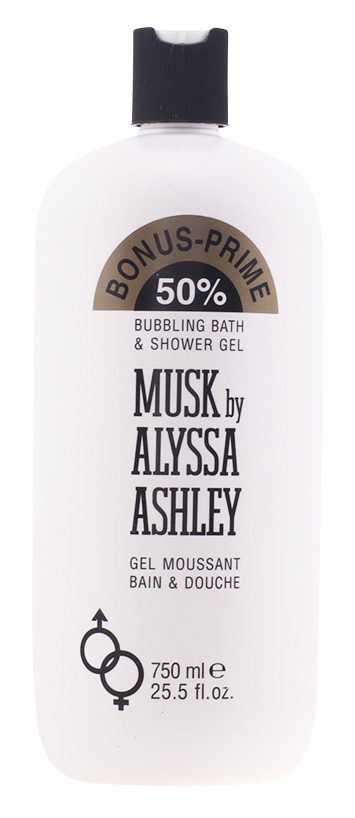 750ml Alyssa Ashley Musk Bath And Showergel