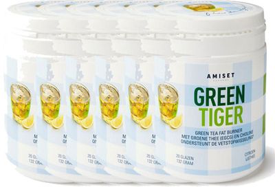 Amiset Green Tiger Green Tea Fat Burner Voordeelverpakking 6x132gr