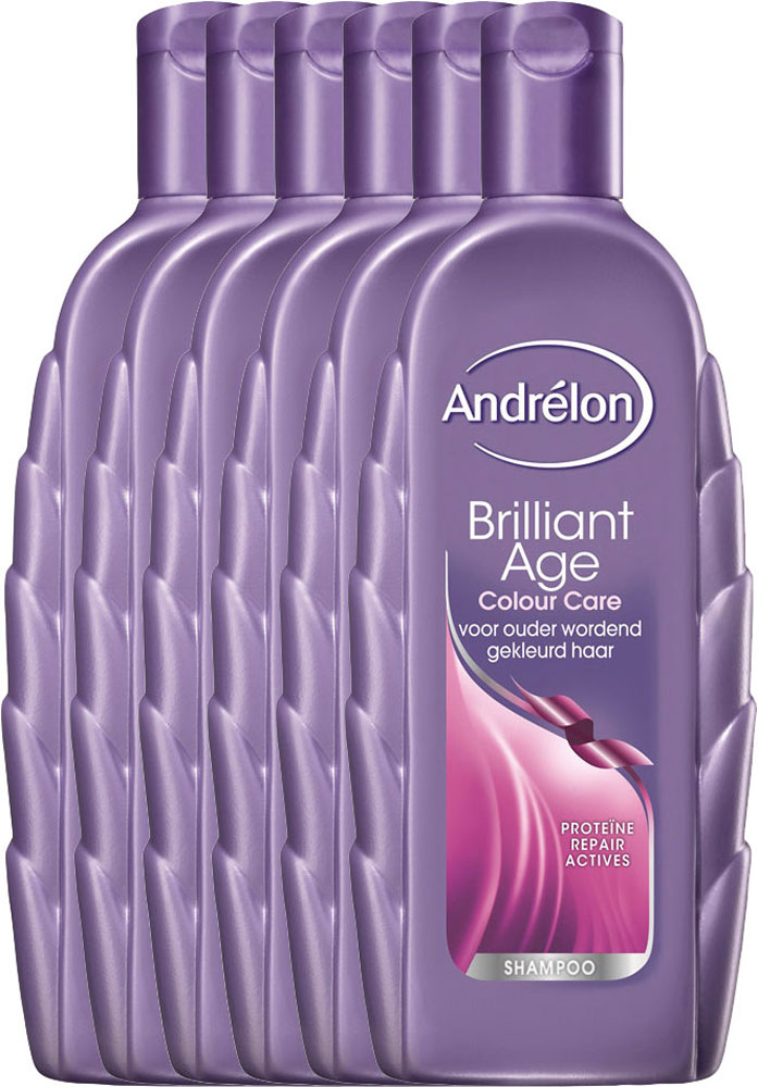 Andrelon Shampoo Brilliant Age Colour Care Voordeelverpakking 6x300ml
