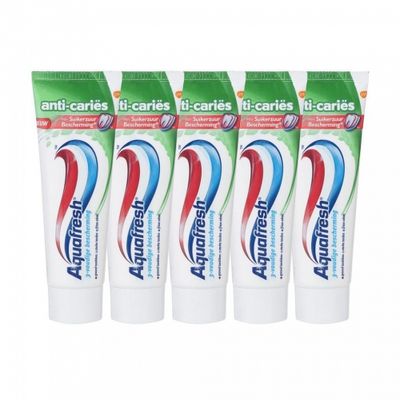 Aquafresh Tandpasta Anti Caries 5-Pack 5x75ml