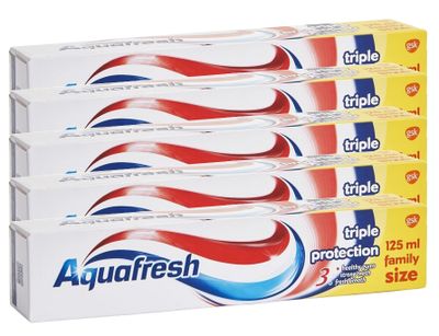 Aquafresh Tandpasta Triple Protection Voordeelverpakking 5x125ml