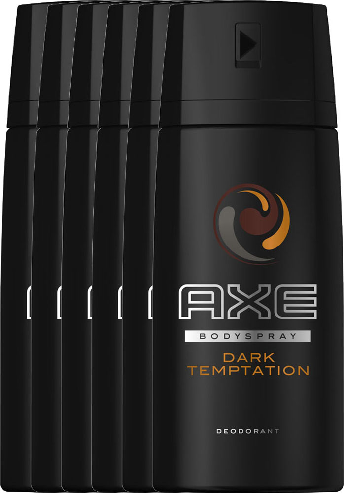 Axe Dark Temptation Deodorant Spray Voordeelverpakking 6x150ml