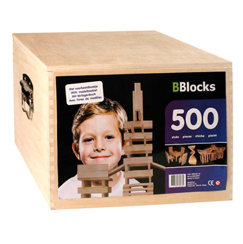 Bouwplankjes Bblocks In Kist 500 Stuks