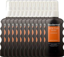Biodermal Biodermal Sun Tan Extra Zonnebank Spray Voordeelverpakking Biodermal Sun Tan Extra Zonnebank Spray