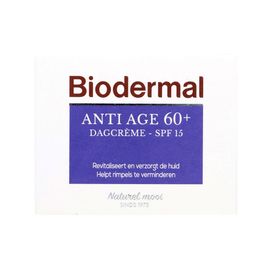 Biodermal Biodermal Anti Aging 60+ Dagcreme Anti Rimpel Creme Huidveroudering Rimpels Voorkomen