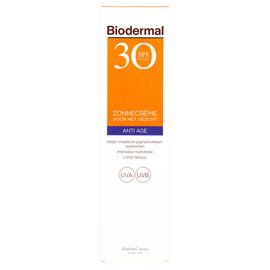 Biodermal Biodermal Zonnecreme Gezicht Anti Age Factor(spf)30