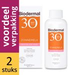 Biodermal Zonnemelk Gevoelige Huid Factor(spf)30 Voordeelverpakking 2x200ml thumb