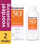 Biodermal Zonnemelk Gevoelige Huid Factor(spf)50+ Voordeelverpakking 2x200ml thumb