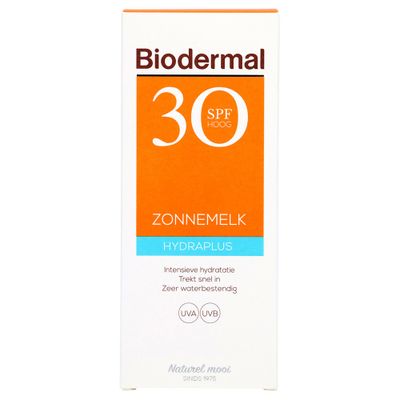 Biodermal Zonnemelk Hydraplus Factor(spf)30 200ml