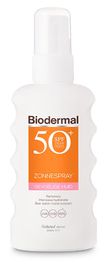 Biodermal Biodermal Zonnespray Gevoelige Huid Factor(spf)50+
