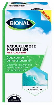 Bional Natuurlijk Zee Magnesium Met Calcium 40caps