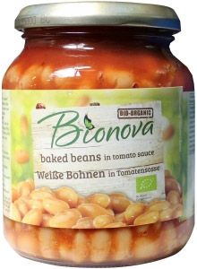 Bionova Witte Bonen Tomat Saus 340 Gram