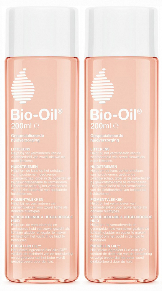 Bio Oil Verzacht Littekens Huidstriemen En Pigmentvlekken Voordeelverpakking 2x200ml