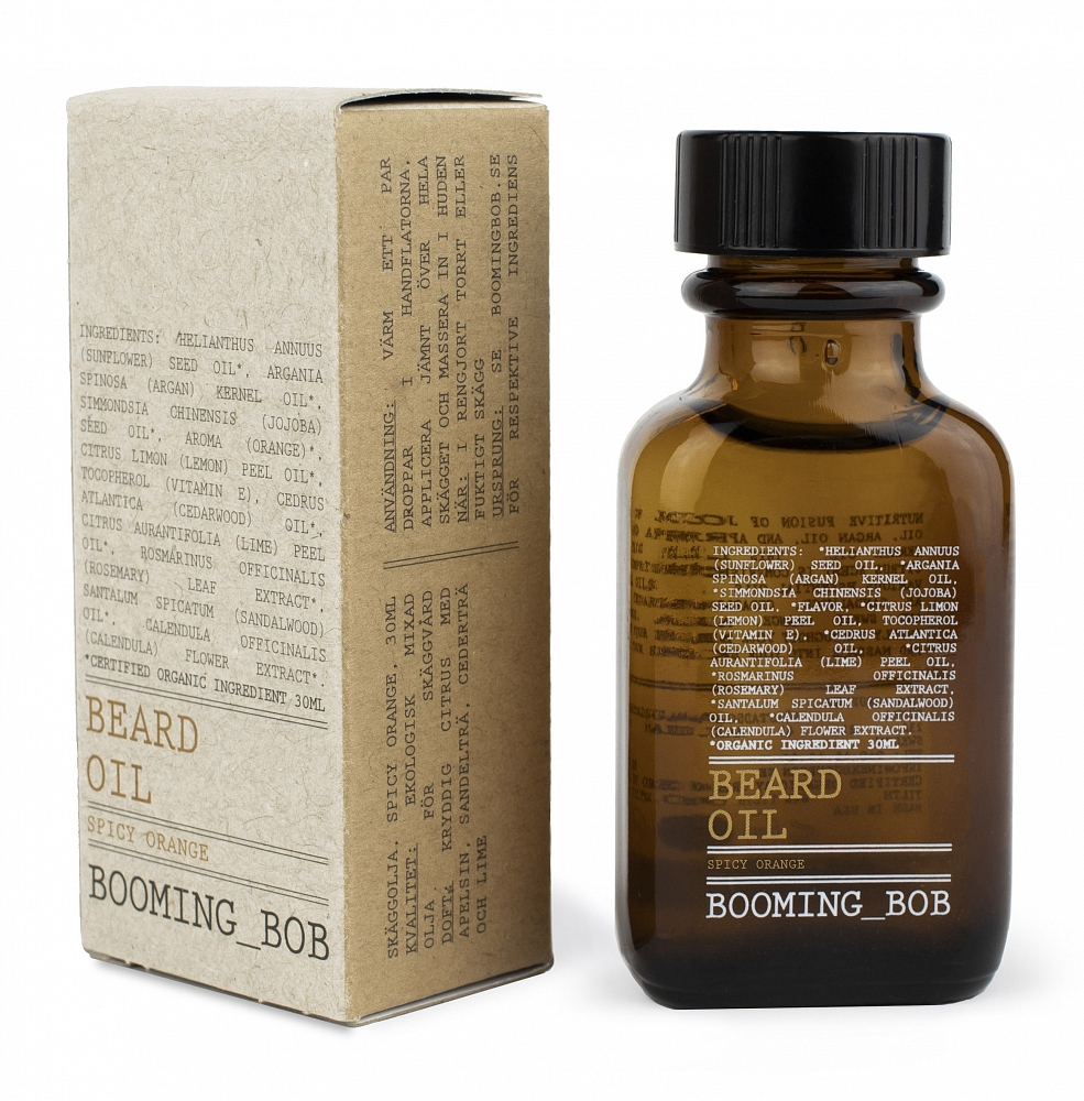 30ml Booming Bob Beard Oil Spicy Orange 30ml Booming Bob Beard Oil Spicy Orange