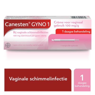 Canesten Gyno 1, Creme Voor Vaginaal Gebruik 100 mg/g 5gram