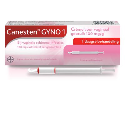 Canesten Gyno 1, Creme Voor Vaginaal Gebruik 100 mg/g 5gram