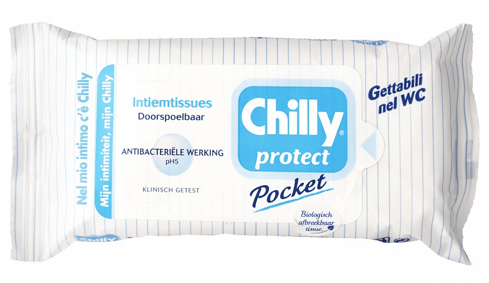 Chilly Intiemverzorging Doekjes Pocket Protect 12stuks