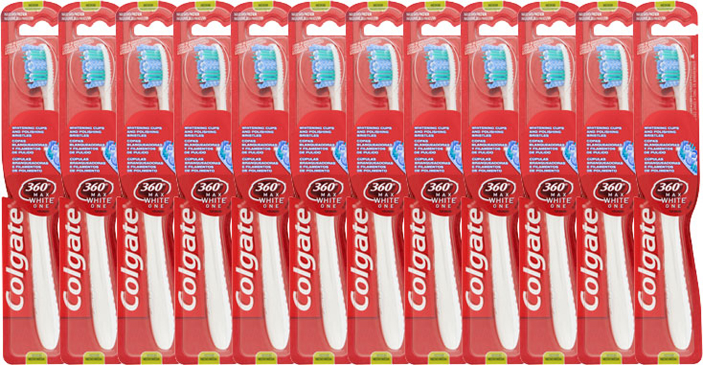 Colgate Tandenborstel Max White One Medium Voordeelverpakking 12x1st
