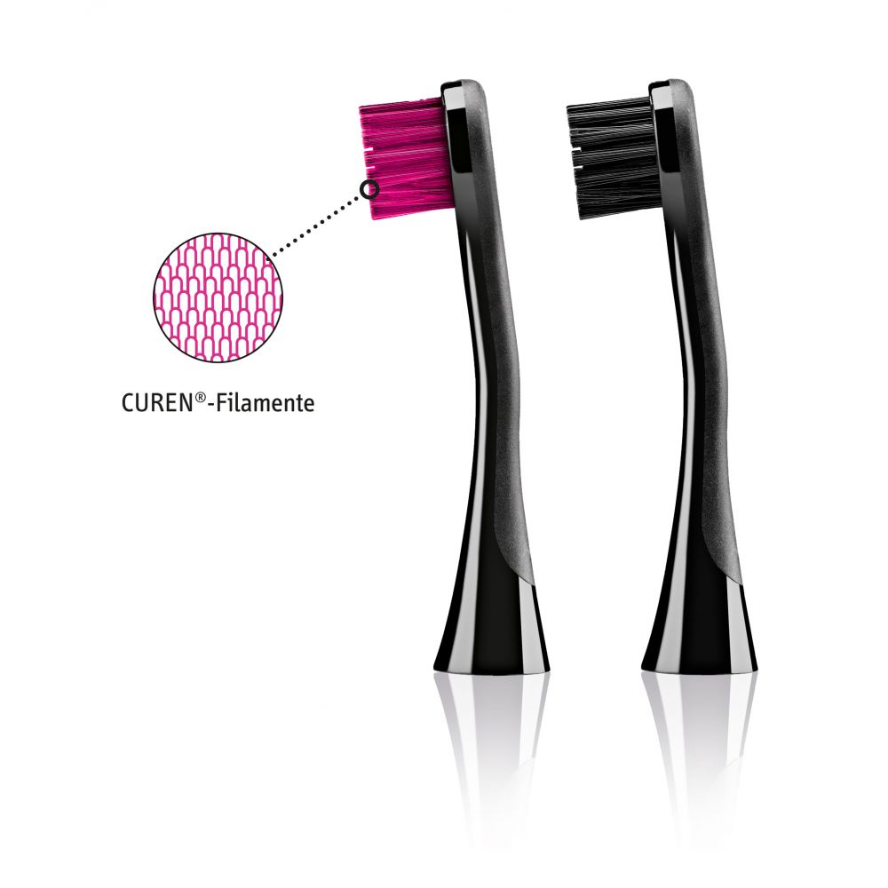 Curaprox Black Is White Opzetborstels 2stuks Curaprox Black Is White Opzetborstels 2stuks