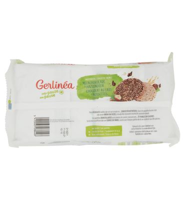 Gerlinéa Rijstwafel melkchocolade en hazelnoten (142g) 142g
