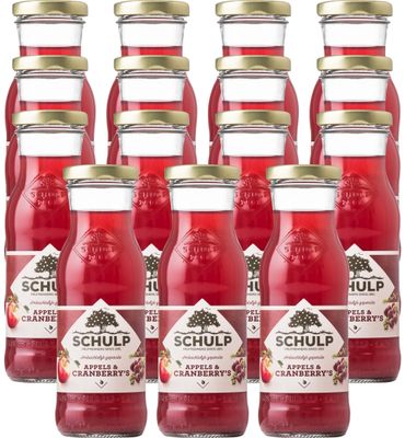 Schulp Appel & cranberry sap 15 pack (15x200ml) 15x200ml