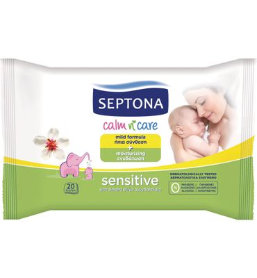 Septona Baby Doekjes Gevoelige Huid Travel (20st) 20st