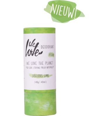 We Love 100% Natural deodorant stick luscious lime (48g) 48g