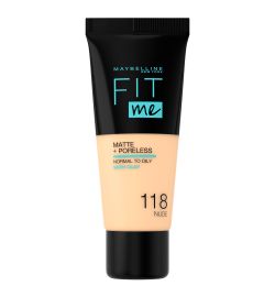 Maybelline New York Maybelline New York Fit Me matte & poreless foundation 118 nude (1st)