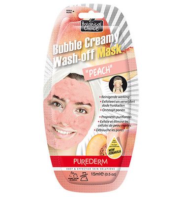 Purederm Wash Off Bubble Peach Mask (15ml) 15ml
