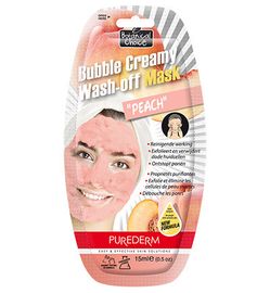Purederm Purederm Wash Off Bubble Peach Mask (15ml)