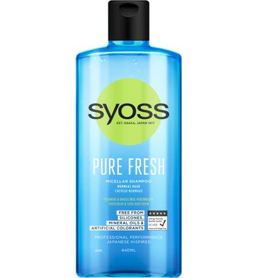 Syoss Pure Fresh Micellair Shampoo Normaal Haar (440ml) 440ml