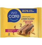 WeCare Less sugar reep chocolate break (3x21,5 gr) 3x21,5 gr thumb