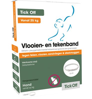 Tick Off Tekenband grote tot extra grote hond 75cm (1st) 1st