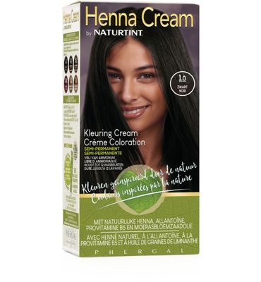 Naturtint Henna cream 1.0 zwart (110ml) 110ml