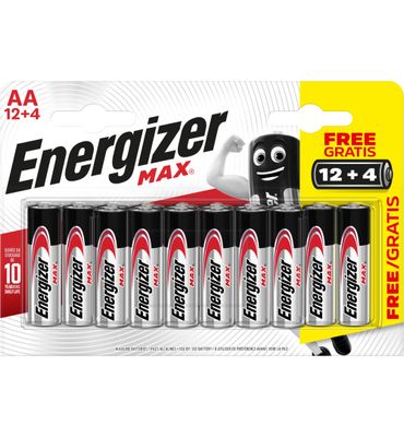 Energizer NEW MAX AA/LR06/E91 - BP 12+4 (12+4st) 12+4st