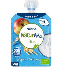 Nestlé Nestlé NaturNes Biologisch Appel-Granen 6+ mnd (90gr)