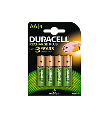 Duracell Recharge Plus AA batterijen (4st) 4st
