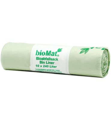Biomat Wastebag compostable 240 liter (10st) 10st