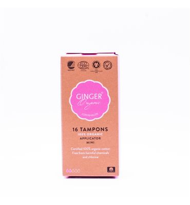 Ginger Organic Tampon mini met applicator (16st) 16st