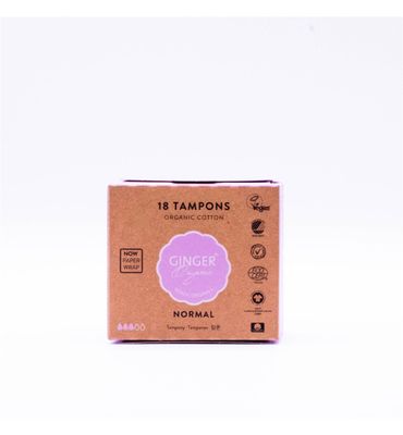 Ginger Organic Tampons normaal (18st) 18st