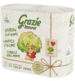Grazie Natural Grazie Natural Toiletpapier 3 Laags (4 rollen)