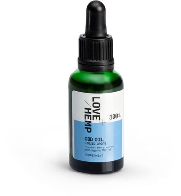 Love Hemp 300mg 1% CBD Oil Drops   30ml Peppermint (30ml) 30ml