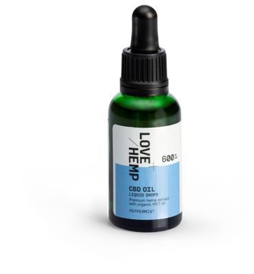 Love Hemp 600mg 2% CBD Oil Drops   30ml Peppermint (30ml) 30ml