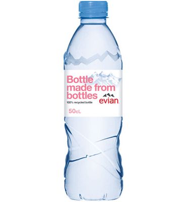 Evian 100% recycle PET fles (500ml) 500ml