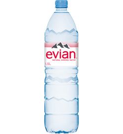 Evian Evian 100% recycle PET fles (1,5ltr)
